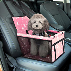 Portable Breathable Bag for Pets, Designed As a Booster Seat for Travel with a Seat Belt