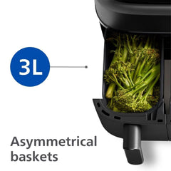 Philips 9L Dual Basket Air Fryer 3000 Series, NA350/03