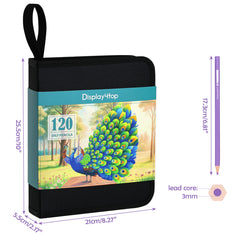 120-Color Oil-Based Colored Pencils - Pre-Sharpened Art Pencils Set with Case for Adult Coloring Books, Professional Drawing & Sketching Supplies for Artists, Students & Beginners