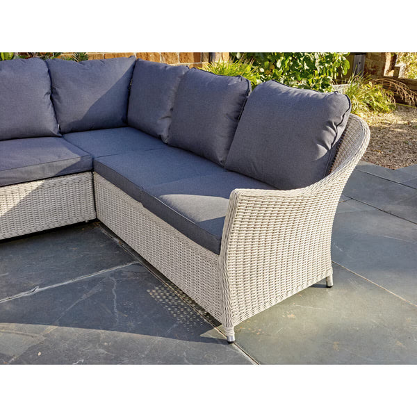 Bramblecrest Monterey Rattan Modular U-Shaped 4 Piece Fire Patio Set