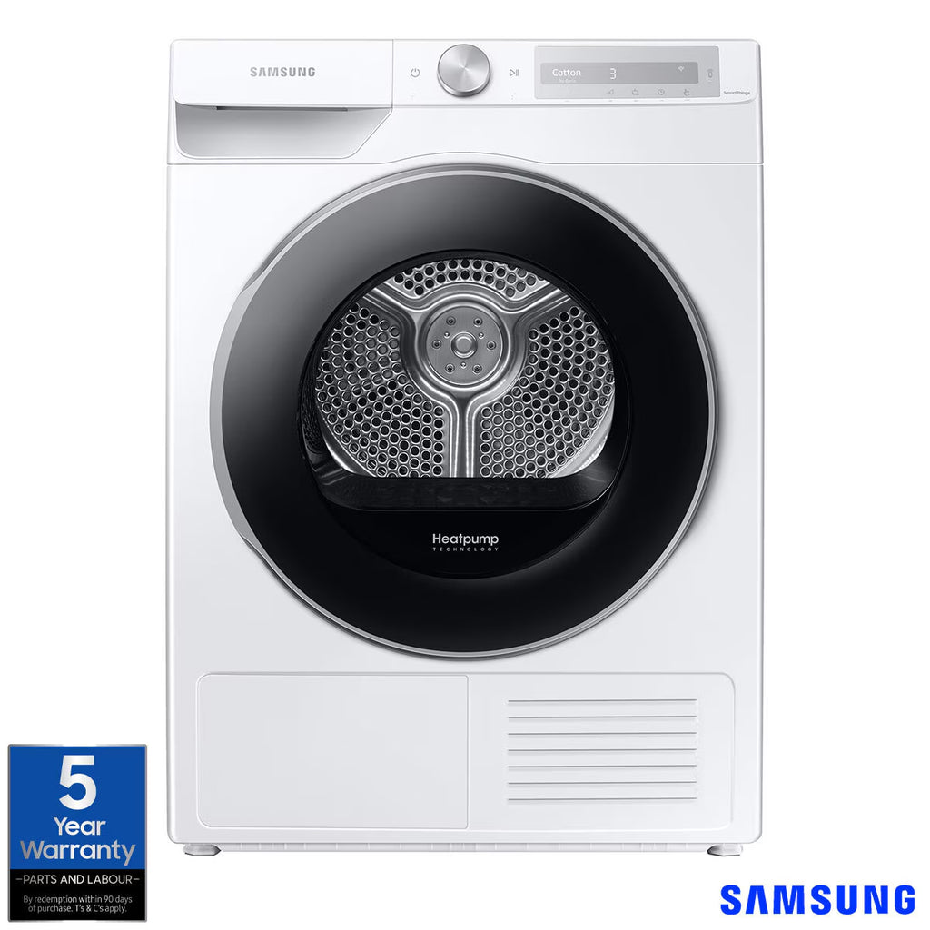 Samsung Series 6 DV90T6240LH/S1, 9Kg, Heat Pump Tumble Dryer, A+++ Rated in White