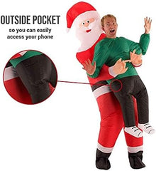 Morph Inflatable Santa Costume Adult, Blow up Santa Costume, Inflatable Christmas Costumes, Christmas Fancy Dress