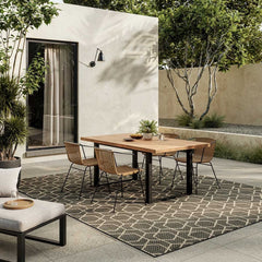 Nourison Horizon Geometric Indoor / Outdoor Rug, 183 X 274 Cm, Charcoal