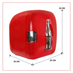 Coca-Cola Heritage 7.9L Mini Fridge 12 Can Portable Cooler in Red
