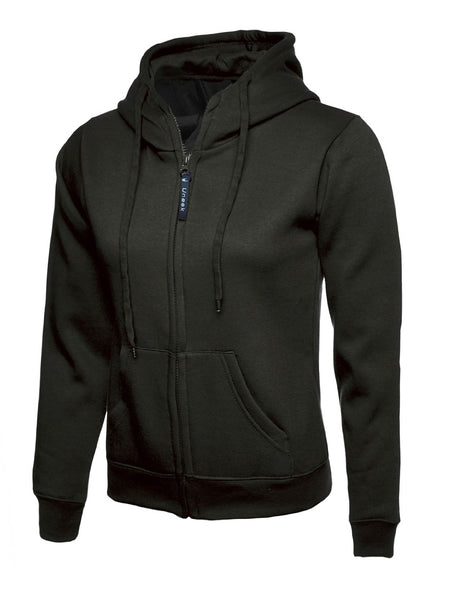 Uneek Clothing UC505 Ladies Classic Full Zip Hooded Sweatshirt - Double Fabric Hood | Brushed Lining, Casual Top for Women | Suitable for Everyday or Work Wear