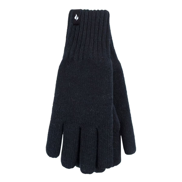 Heat Holders Men'S Original Thermal Gloves 2 Pack in Black