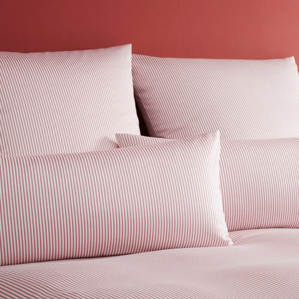 Cambridge TC200 Stripe Duvet Cover Set Hot Pink Premium Bedding Set