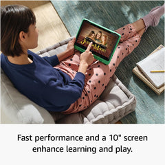 Amazon Fire HD 10 Kids Pro Tablet (Newest Gen)| Ages 6–12, Long Battery Life, Includes Ads-Free Books, Games, Apps and Videos That Children Love, 10.1