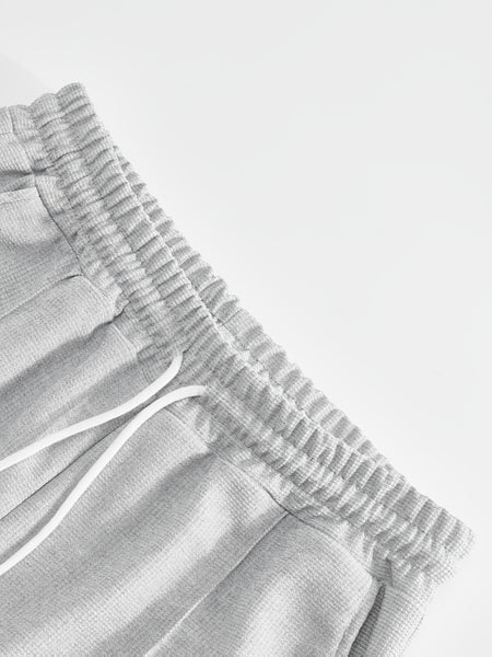 Men's 2pcs Set: Long-Sleeve Shirt and Drawstring Pants - Clean, Comfortable, Breathable