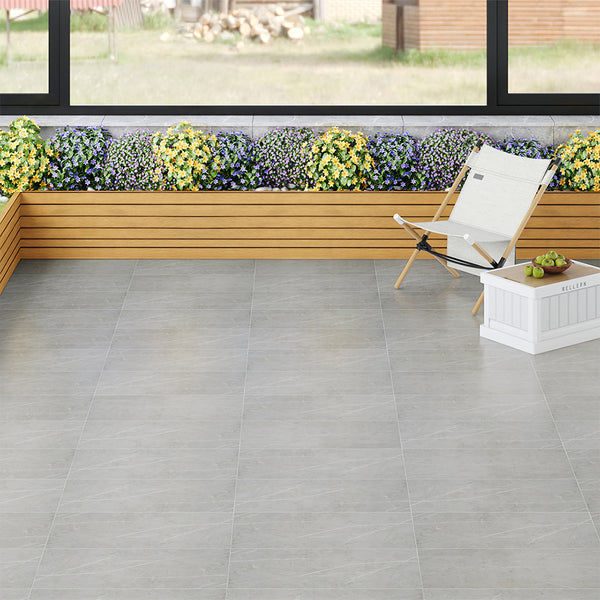 LIVINGANDHOME 10/20-Pack Marble Peel and Stick Floor Tiles - 12