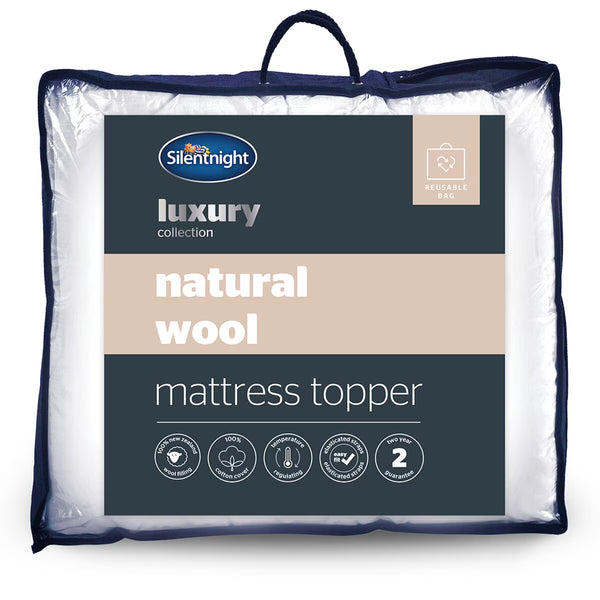 Silentnight Natural Wool Mattress Topper in Double