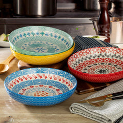 Signature Housewares Stoneware Serving Bowls, 4 Piece