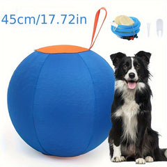 Large Inflatable Herding Ball with Pump - Heavy-Duty Dog Ball with Air Pump for All Breeds, Durable Indoor/Outdoor Play, Training & Herding Games, Easy Inflation, No Batteries/Electricity Required, Safe for Puppies & Adult Dogs, Large Dog Ball for F