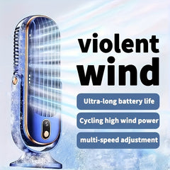 Portable Air Conditioner And Cooler - Dual Motor 5-Speed 720 Degree Surround Cooling Blower | Ultra Quiet USB Desktop Fan for Home Office Bedroom Travel Camping RV Outdoor | Valentine'S Day Christmas Gifts for Family Women Men Kids