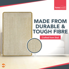Cat Scratching Mat 60cm x 40cm | Sisal Cat Scratcher Pad for Kittens & Indoor Cats | Durable Scratch Board to Protect Furniture | Non-Slip Pet Scratching Pad | Large Cat Claw Care Mat | Cat Exercise & Stretching Toy