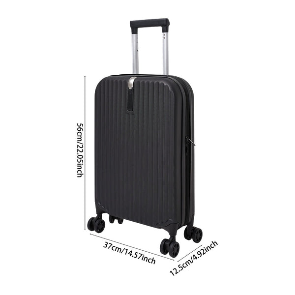 Foldable 20 Inch Trolley Luggage, Compact Carry-On Travel Suitcase, Durable Collapsible Luggage with Adjustable Handle, Ideal for Holiday Vacations, Train Journeys and Easy Storage At Home, 1pc