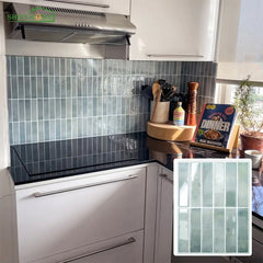 10 Sheets 1mm Thickness Tiles Self Adhesive Wall Tiles, Tile Stickers for Kitchen & Bathroom, Stick on Tiles, Peel and Stick splashback 29cm x 22.9cm