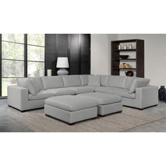 Thomasville Grey Fabric 8 Piece Modular Sofa