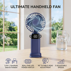 Smart LED Digital Cooling Fan with Temperature Display, Adjustable Modes & Timer, Portable Desktop Fan for Home, Office & Bedroom