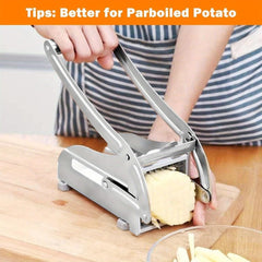 Potato Chipper Chip Chopper Cutter Slicer Maker 2 Stainless Steel Sharp 36/ 64 Holes French Fry Easily Removable