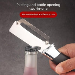 The 1-Part New Multifunctional Stainless Steel Peeler with Massive Wooden Handle Is an Indispensable Kitchen Tool for Easy And Quick Peeling of Fruit And Vegetables.