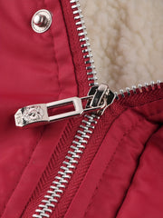 Men's winter lined hooded jacket - a warm and thick outdoor jacket suitable for hiking, hiking, and casual wear