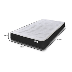 18CM Deep Colour Essential Hybrid Open Coil Spring Mattress