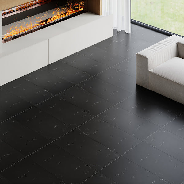 LIVINGANDHOME 10/20-Pack Marble Peel and Stick Floor Tiles - 12
