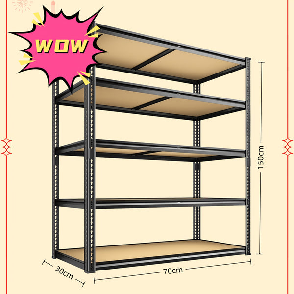Sturdy Utility Storage Shelves with Five Adjustable Tiers, Made from Industrial-Grade Materials for Handling Storage. This Professional Shelving System Is Designed for Industrial And Scientific Applications storage and organization