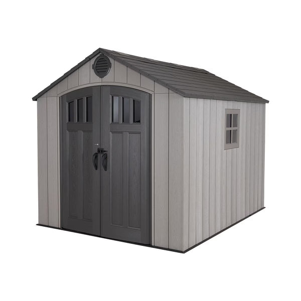 Lifetime 8Ft X 10Ft (2.4 X 3M) Wood Look Storage Shed - Model 60295U
