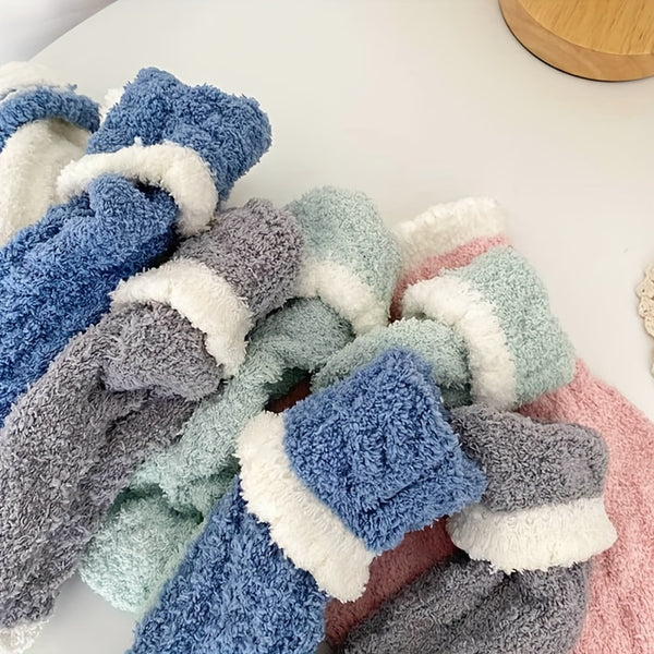 8 Pairs Women's Winter Thermal Fleece Socks