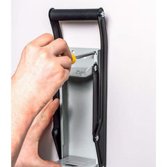 Heavy-Duty Can Crusher for Beer - Wall-Mounted 16oz/500ml Tool with Bottle Opener, Non-Slip Grip Handle, and Easy Setup (Silver)