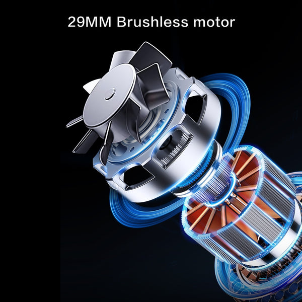 Industrial-grade Powerful Brushless Motor Fan, 4000mAh Battery for Ultra-long Battery Life, 180g Hurricane Wind Pressure, 110, 000 RPM, Portable Outdoor Powerful Fan, Camping/workshop/construction Site Cooling Artifact, Practical Gift