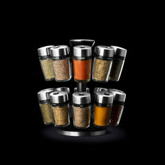 Cole & Mason 20 Jar Filled Spice Rack Carousel