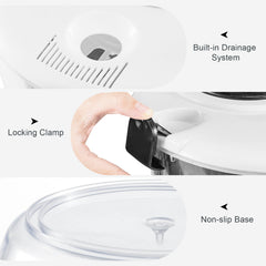 Salad Spinner 3.5 Litre Plastic Lettuce Dryer Vegetable Washer with Non-Slip Base, Dual Function Serving Bowl Strainer Easy One Hand Operation for Healthy Eating
