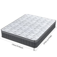King Size Mattress (150x200x28cm/135x190x28cm) 2000+ Pocket Springs & Gel Memory Foam 7-Zone Ortho Support Reinforced Reduction Medium Firm Fits King Size Bedding 45cm Rolled Box (Christmas, Halloween Valentine's Day gifts), 200-Night Trial Christmas gift