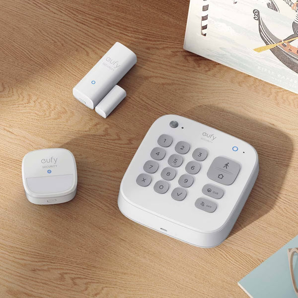 Eufy 7 Piece Alarm Bundle with Homebase 2 Local Device Storage - No Monthly Fees