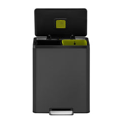 EKO Ecocasa II 60L Recycling Bin in Matte Black