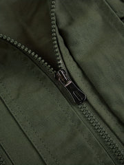 Men's Tactical Jacket with Multiple Pockets, Practical Workwear Style Coat