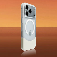 Phone Case - Elegant Split Hard Matte Design for Pro Models 17, 16, 15, 14, And 13, Featuring Ultra-Thin Magnetic Protection