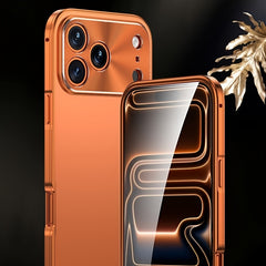 Phone Case: Magnetic Metal Phone Case for iPhone 17 Pro Max 2-in-1 Design Aluminum Alloy Frame Backplate Ultra Thin Protective Cover Comes