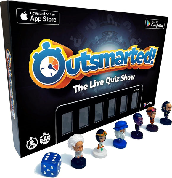 Outsmarted - the App-Connected TV Quiz-Show Board Game | Kids, Teens & Adults | Next-Level Game Night for Family & Friends | 2–24 Players | Age 8+ | 10,000+ Questions | 2026 Edition