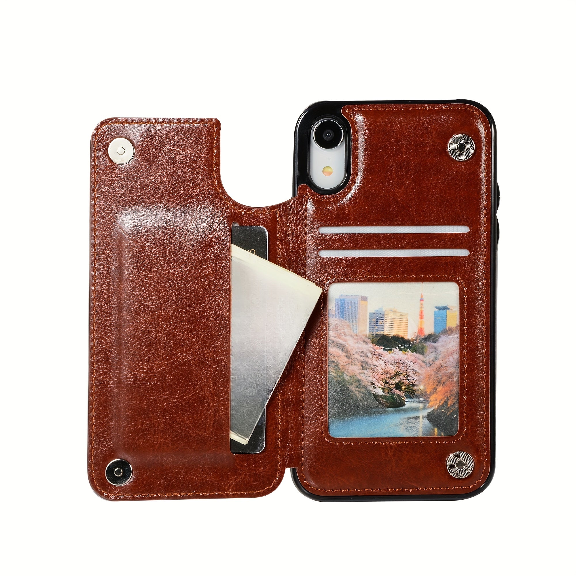 Phone Case: Compatible with iPhone 17 Promax/Pro/ Air, 16 Plus, 15, 14 Pro Max, 13, 12 and Galaxy S22/23/24/25 Plus Ultra FE.Perfect Gift. Wallet Case with Card Holder, Kickstand Card Slots Case, Double Magnetic Clasp and Durable Shockproof