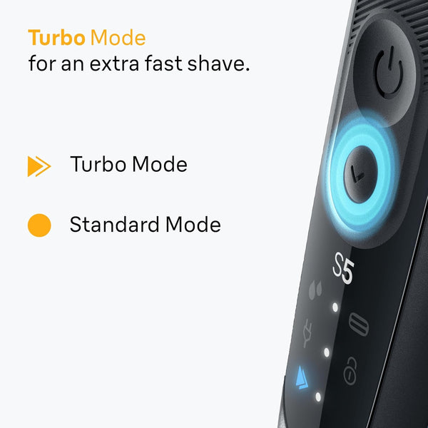 Braun Series 5 Electric Shaver, Wet & Dry Foil Razor for Men with Body Groomer Attachment, Cordless, up to 50 Min, 100 Percent Waterproof, 52-B1600S, Blue
