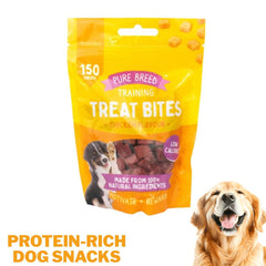 Pet Dog Treats Training Bites Dry Chicken Cubes 100G | Healthy Protein-Rich Dog Snacks | Puppy Training Rewards Chewy Dog Food