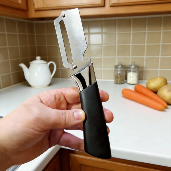 Multifunctional Stainless Steel Peeler/Bottle Opener with 2-In-1 Ergonomic Design, Suitable for Right-Handed Users. an Excellent Tool for Peeling Vegetables And Fruits. A Top Choice for Holiday Gifts