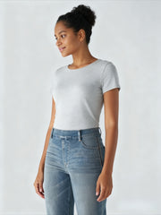 [Stretch High Waist Jeans] Stretch High Waist Multi-Pocket Straight Leg Jeans | Water-Washed Casual Pants, Machine Washable Solid Color Elegant Comfort for Spring/Summer