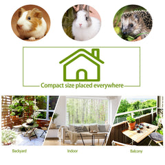 Wooden Hedgehog House: Hedgehog Hamster Habitat Shelter House Garden Nature Hibernation Feeding Box with Removable Roof