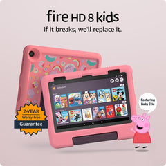Amazon Fire HD 8 Kids Tablet (Newest Gen), Ages 3–7 | 3 GB Memory, Includes Ads-Free Books, Games and Videos That Children Love, 8