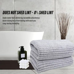 4pcs Extra Large Bath Towel Set with Star Stripes, Full Body Wrap Towel, Face Towel, and Hair Towel - 1pc Extra Soft Coral Fleece Bath Towel (200x105cm) + 3pcs Square Towels (30x30cm), Quick-Dry, Lint-Free, Durable - Ideal for Home, Beach, Outdoor Use - P